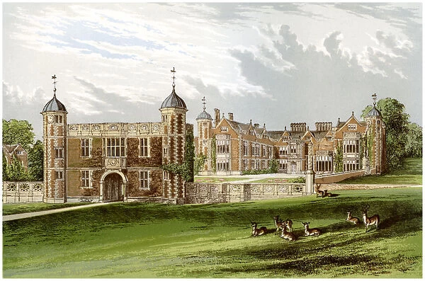 Charlecote Park, Warwickshire, home of the Lucy family, c1880