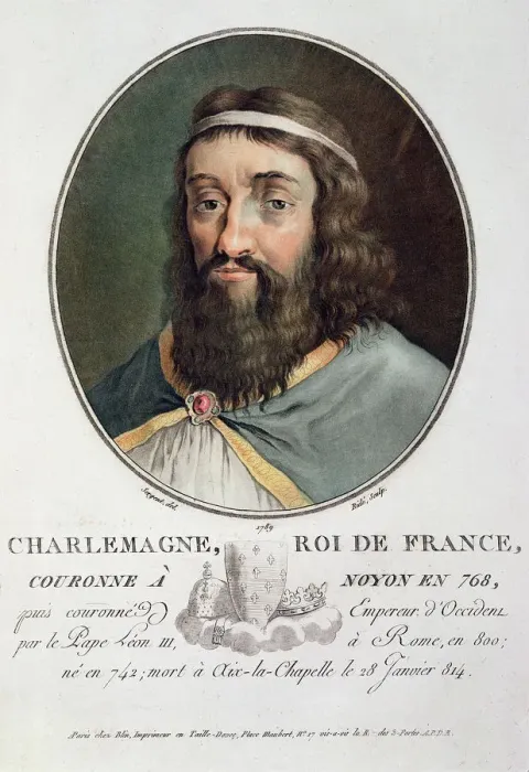 Framed Print : Charlemagne, King of France, 1789. Artist: Ride Framed Print : Charlemagne, King of France, 1789. Artist: Ride