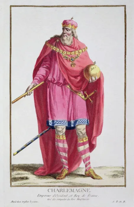 Framed Print : Charlemagne, King of the Franks, (1780). Artist: Pierre Duflos Framed Print : Charlemagne, King of the Franks, (1780). Artist: Pierre Duflos