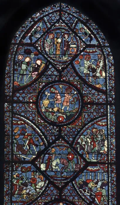 Framed Print : Charlemagne Window, Cathedral of Chartres, France, c1225 Framed Print : Charlemagne Window, Cathedral of Chartres, France, c1225