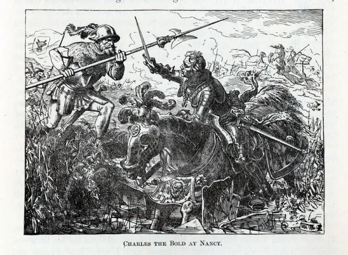 Framed Print : Charles the Bold at Nancy, 1882. Artist: Anonymous Framed Print : Charles the Bold at Nancy, 1882. Artist: Anonymous