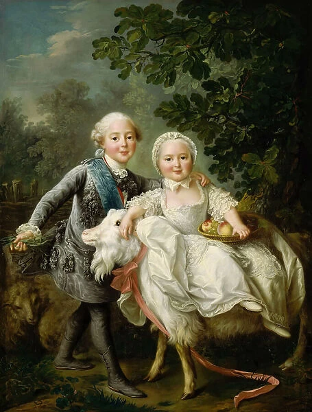 Charles de Bourbon, comte d Artois with his sister Clotilde, 1763
