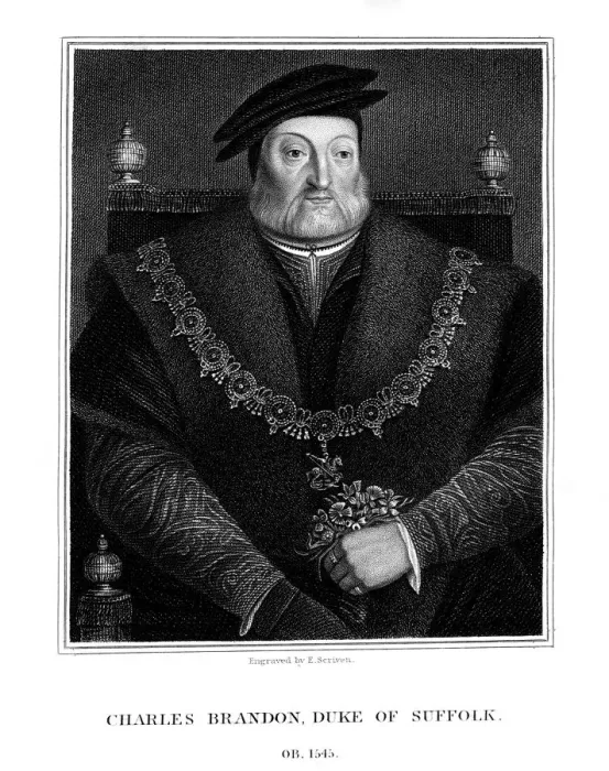 Framed Print : Charles Brandon, 1st Duke of Suffolk, (1824). Artist: E Scriven Framed Print : Charles Brandon, 1st Duke of Suffolk, (1824). Artist: E Scriven