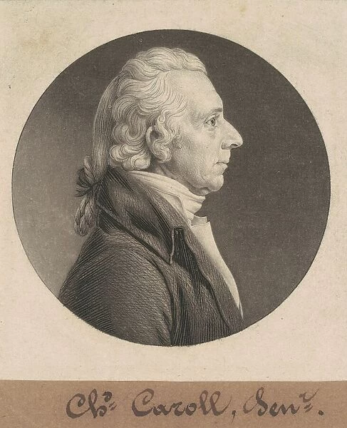 Charles Carroll, 1804. Creator: Charles Balthazar Julien Fevret de Saint-Memin