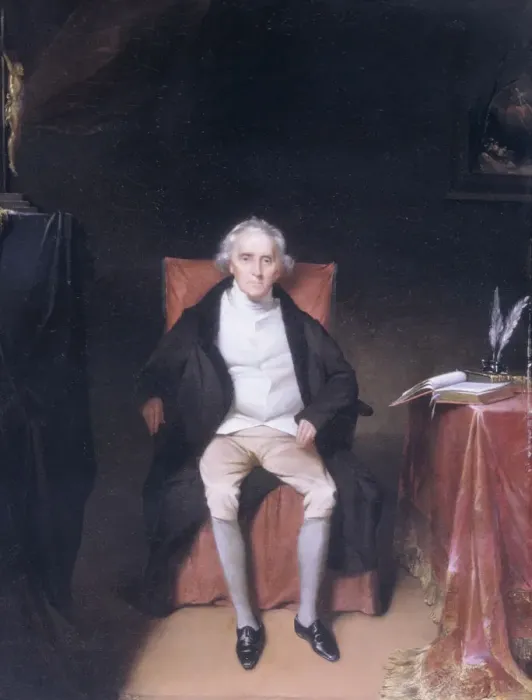 Framed Print : Charles Carroll of Carrollton, ca. 1830. Creator: William James Hubard