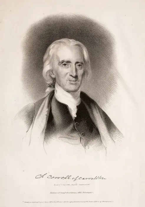 Framed Print : Charles Carroll of Carrollton, Maryland, 1832. Creator: Albert Newsam (American, 1809-1864) Framed Print : Charles Carroll of Carrollton, Maryland, 1832. Creator: Albert Newsam (American, 1809-1864)