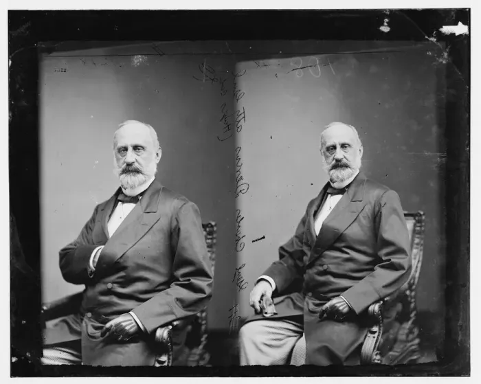 Framed Print : Charles Devens of Massachusetts. 1865 and 1880. Creator: Unknown Framed Print : Charles Devens of Massachusetts. 1865 and 1880. Creator: Unknown