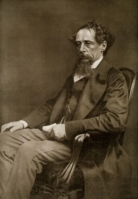 Framed Print : Charles Dickens, 19th century English author, (1910) Framed Print : Charles Dickens, 19th century English author, (1910)