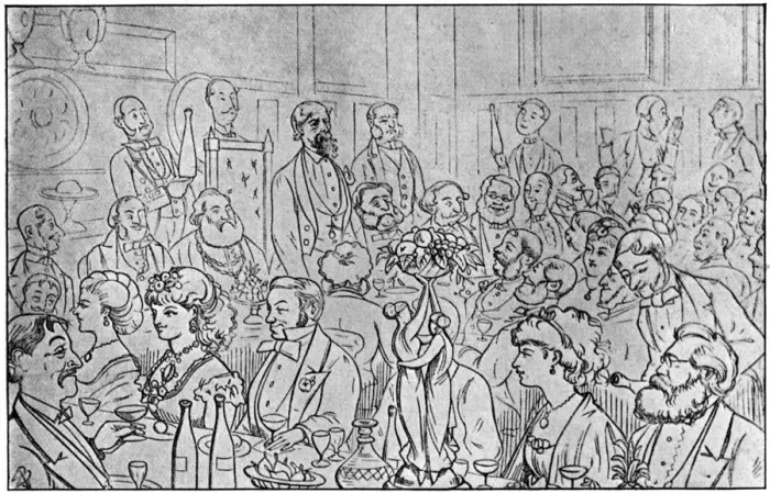 Framed Print : Charles Dickens presiding at the Newsvendors Dinner, 5th April 1870 (1912) Framed Print : Charles Dickens presiding at the Newsvendors Dinner, 5th April 1870 (1912)