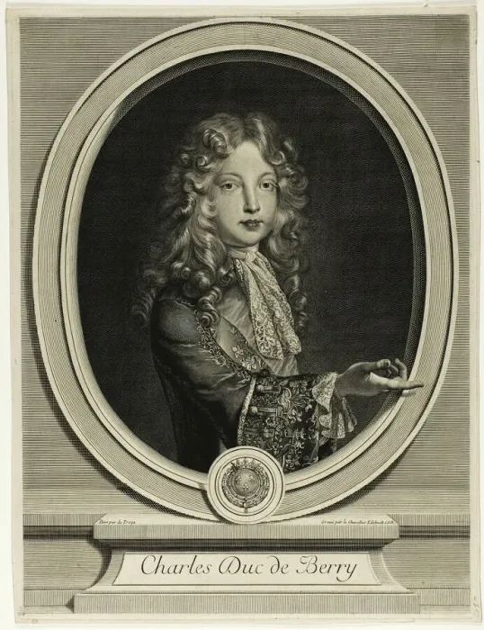 Framed Print : Charles Duc de Berry, n. d. Creator: Gerard Edelinck Framed Print : Charles Duc de Berry, n. d. Creator: Gerard Edelinck