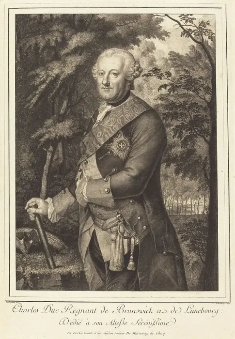 Framed Print : Charles Duc Regnant de Brunswick. Creator: Antoine de Marcenay Ghuy Framed Print : Charles Duc Regnant de Brunswick. Creator: Antoine de Marcenay Ghuy