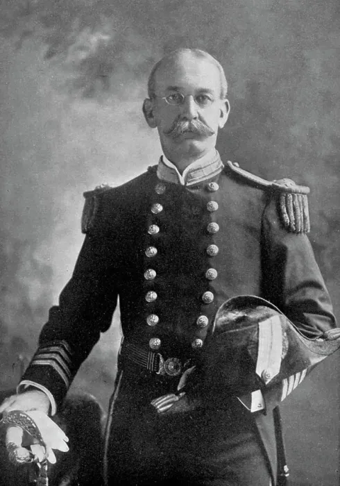 Framed Print : Charles Dwight Sigsbee, American naval officer, 1898
