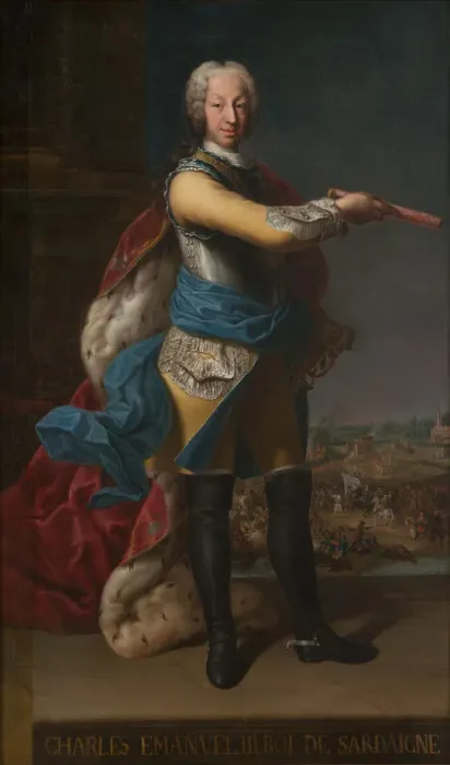 Framed Print : Charles Emmanuel III (1701-1773), Duke of Savoy and King of Sardinia. Artist: Anonymous Framed Print : Charles Emmanuel III (1701-1773), Duke of Savoy and King of Sardinia. Artist: Anonymous