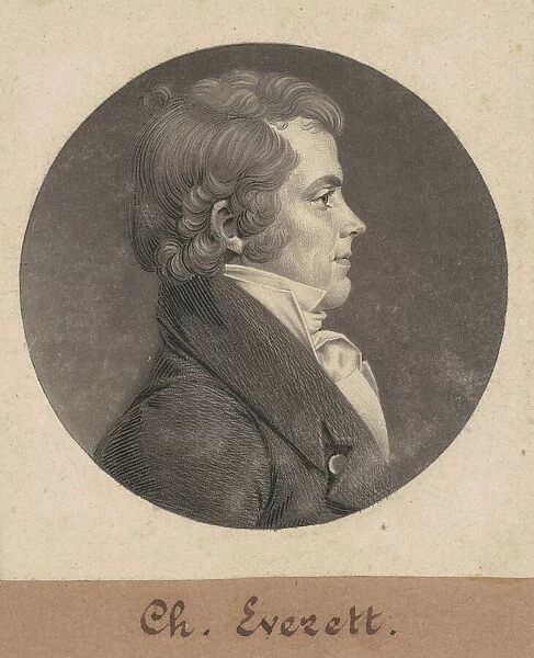 Charles Everett, 1808. Creator: Charles Balthazar Julien Fevret de Saint-Memin