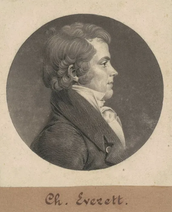 Framed Print : Charles Everett, 1808. Creator: Charles Balthazar Julien Fevret de Saint-Memin Framed Print : Charles Everett, 1808. Creator: Charles Balthazar Julien Fevret de Saint-Memin