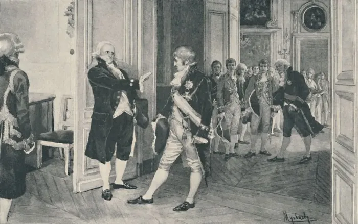Framed Print : Charles and Ferdinand at Bayonne, 1808, (1896)