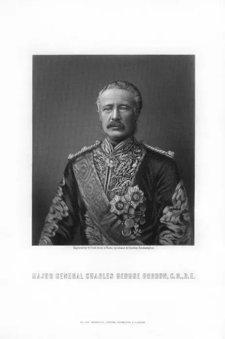 Framed Print : Charles George Gordon, British soldier and administrator, (1893). Artist: G Cook