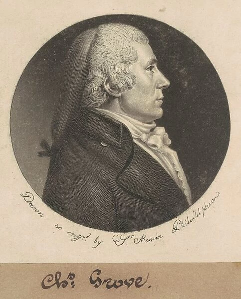 Charles Grove, 1798. Creator: Charles Balthazar Julien Fevret de Saint-Memin
