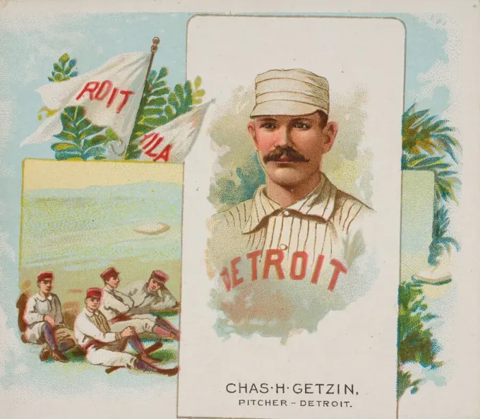 Framed Print : Charles H. Getzien, Pitcher, Detroit, from Worlds Champions Framed Print : Charles H. Getzien, Pitcher, Detroit, from Worlds Champions