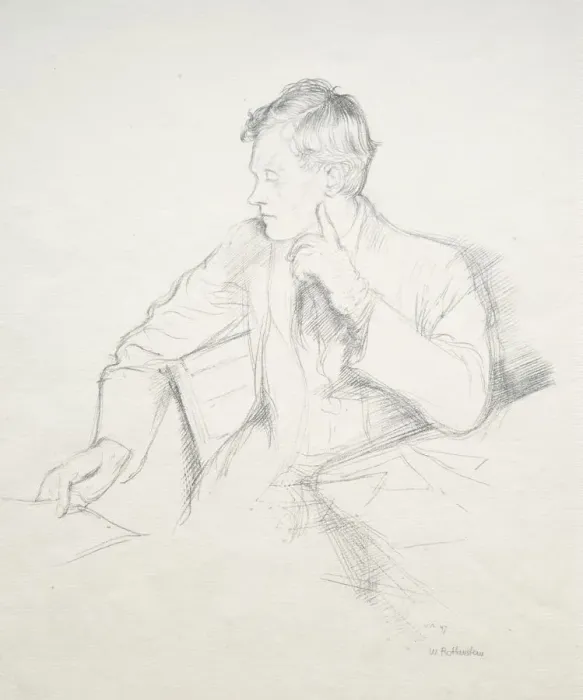Framed Print : Charles Hazelwood Shannon, 1897. Creator: William Rothenstein (British, 1872-1945) Framed Print : Charles Hazelwood Shannon, 1897. Creator: William Rothenstein (British, 1872-1945)