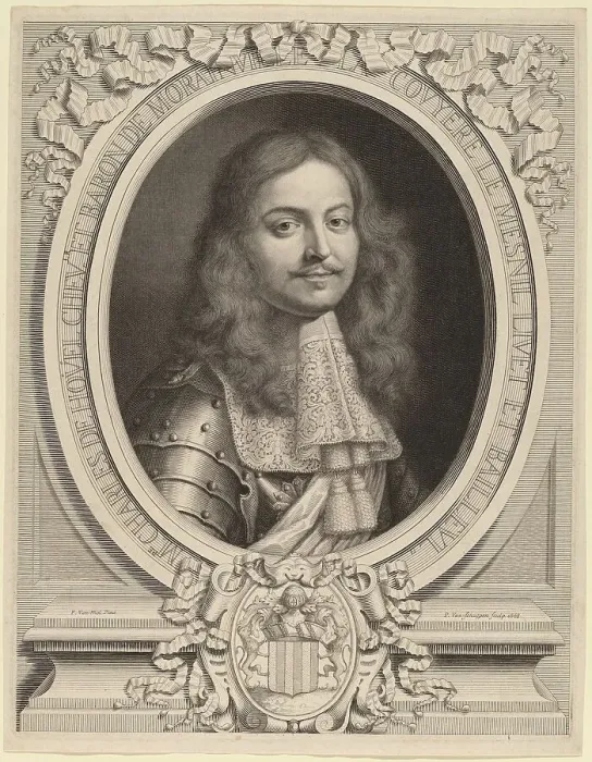 Framed Print : Charles de Houel de Morainville, 1668. Creator: Pierre Louis van Schuppen Framed Print : Charles de Houel de Morainville, 1668. Creator: Pierre Louis van Schuppen