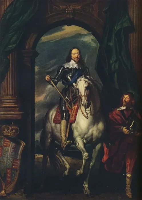 Framed Print : Charles I (1600-1649) with M de St Antoine, 1633, (1913). Artist: Anthony van Dyck Framed Print : Charles I (1600-1649) with M de St Antoine, 1633, (1913). Artist: Anthony van Dyck