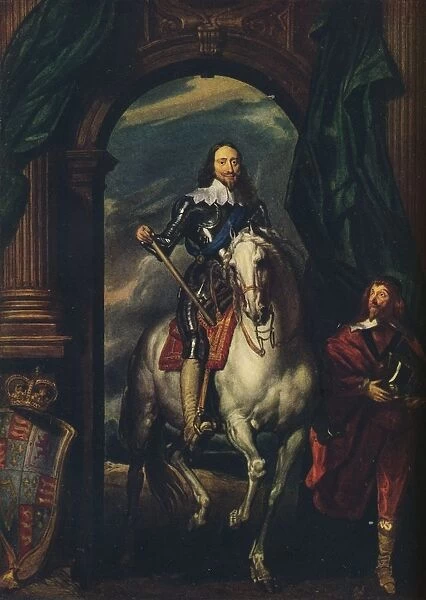Charles I (1600-1649) with M de St Antoine, 1633, (1913). Artist: Anthony van Dyck