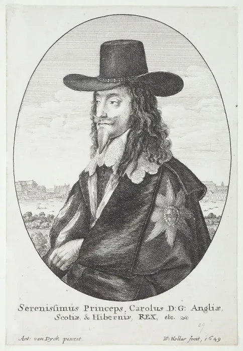 Framed Print : Charles I, 1649. Creator: Wenceslaus Hollar Framed Print : Charles I, 1649. Creator: Wenceslaus Hollar