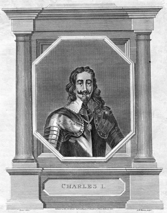 Framed Print : Charles I of England. Artist: AW Warren Framed Print : Charles I of England. Artist: AW Warren