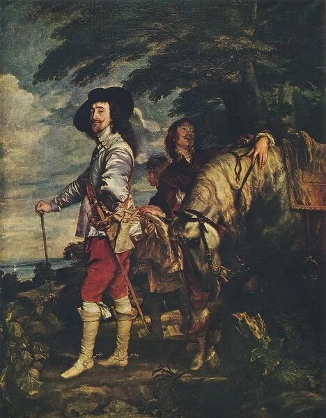 Charles I at the Hunt, c1635. Artist: Anthony van Dyck