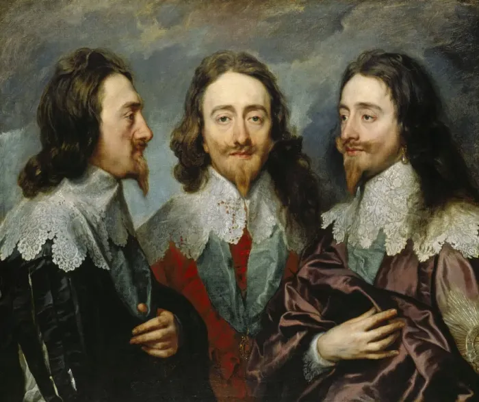 Framed Print : Charles I, King of England (1600-1649), from Three Angles (The Triple Portrait), 1636 Framed Print : Charles I, King of England (1600-1649), from Three Angles (The Triple Portrait), 1636