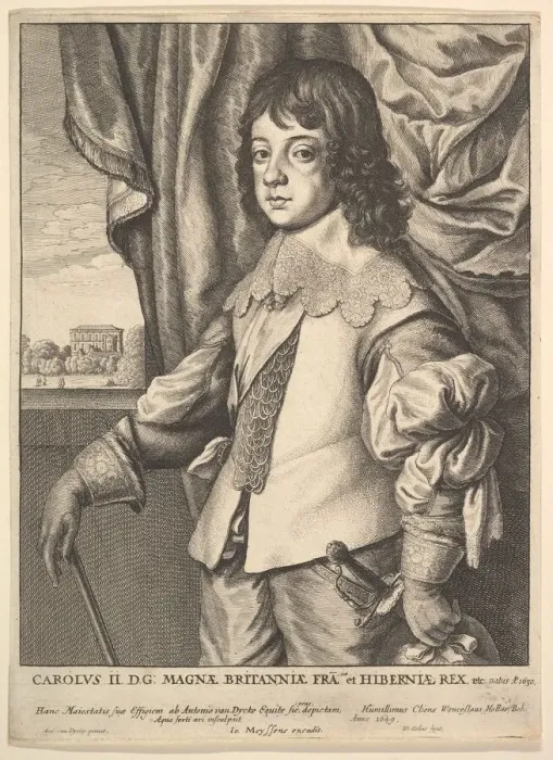 Framed Print : Charles II, 1649. Creator: Wenceslaus Hollar Framed Print : Charles II, 1649. Creator: Wenceslaus Hollar