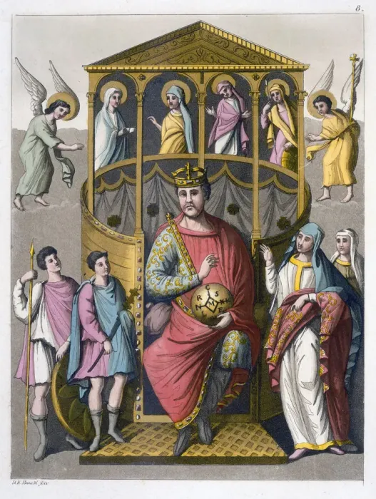 Framed Print : Charles II, the Bald, 9th century Frankish king and Holy Roman Emperor, (c1820-1839) Framed Print : Charles II, the Bald, 9th century Frankish king and Holy Roman Emperor, (c1820-1839)