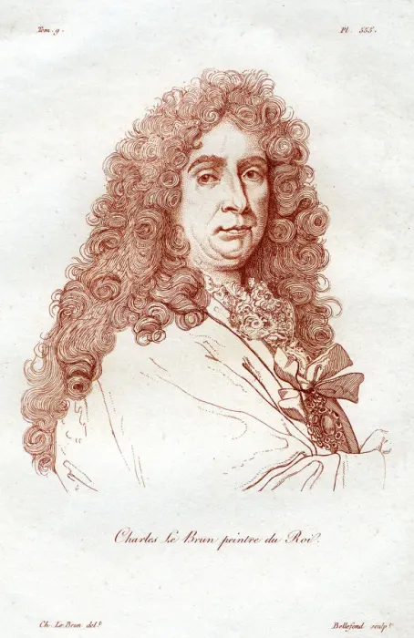 Framed Print : Charles le Brun, French Baroque era painter, (19th century. )Artist: Bellefond Framed Print : Charles le Brun, French Baroque era painter, (19th century. )Artist: Bellefond