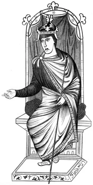 Framed Print : Charles le Chauve, 9th century, 1849
