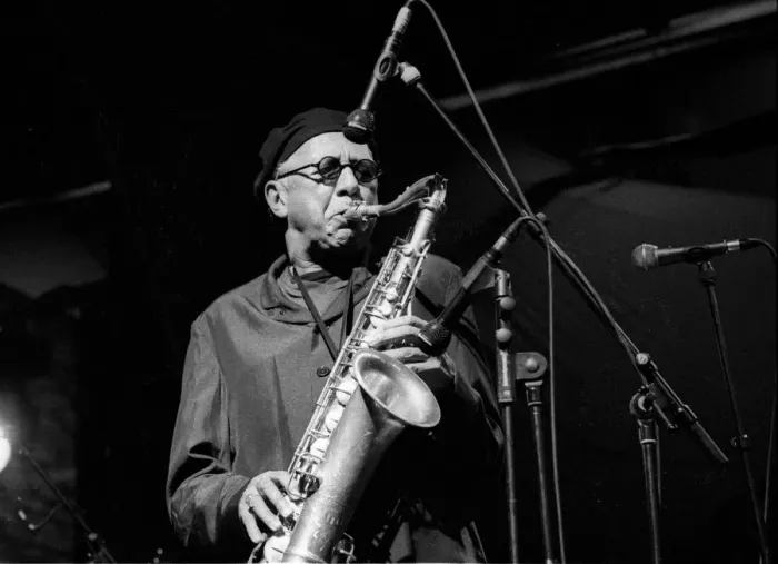 Framed Print : Charles Lloyd, Brecon Jazz Festival, Powys, Wales, August 2000. Artist: Brian O Connor Framed Print : Charles Lloyd, Brecon Jazz Festival, Powys, Wales, August 2000. Artist: Brian O Connor