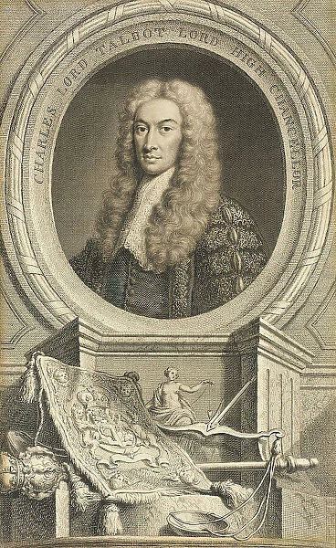 Charles Lord Talbot, High Grand Chancellor, published 1740. Creator: Jacobus Houbraken