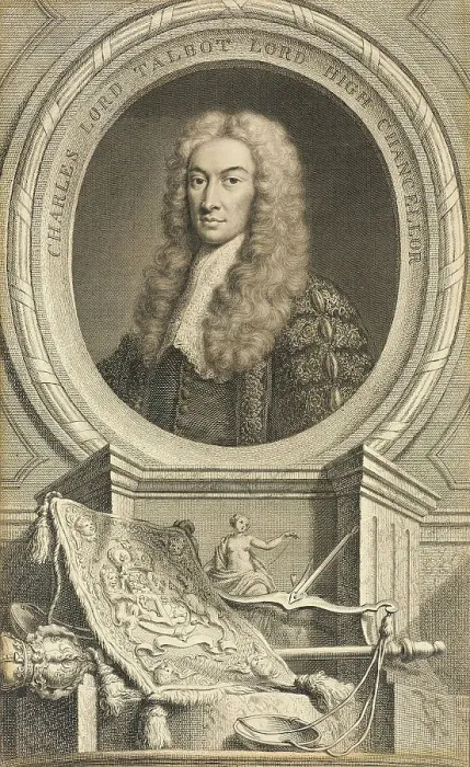 Framed Print : Charles Lord Talbot, High Grand Chancellor, published 1740. Creator: Jacobus Houbraken Framed Print : Charles Lord Talbot, High Grand Chancellor, published 1740. Creator: Jacobus Houbraken
