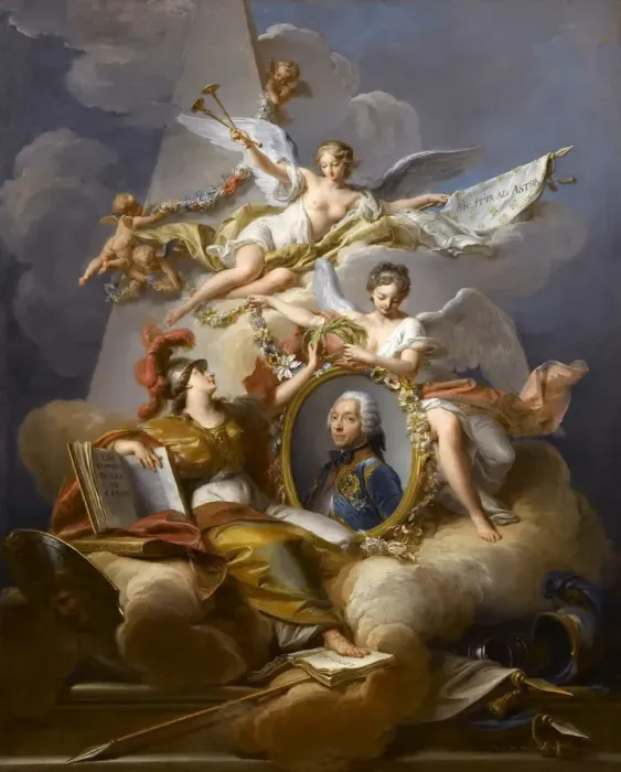 Framed Print : Charles Louis Auguste Fouquet, duc de Belle-Isle (1684-1761). Artist: Valade, Jean (1710-1787) Framed Print : Charles Louis Auguste Fouquet, duc de Belle-Isle (1684-1761). Artist: Valade, Jean (1710-1787)