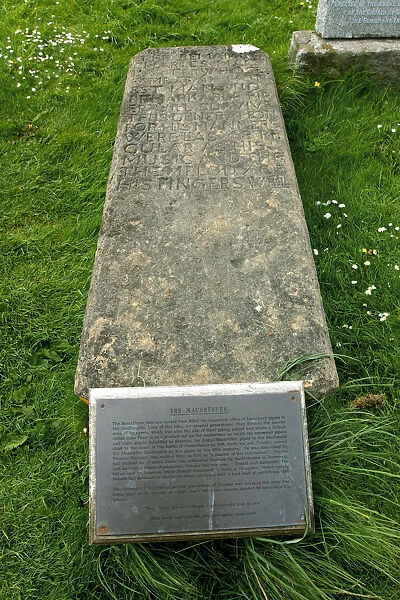 Charles MacArthurs grave, Kilmuir Graveyard, Skye, Highland, Scotland