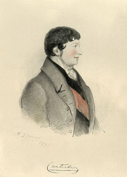 Charles Manners Sutton, 1st Viscount Canterbury, 1837. Creator: Alfred d Orsay