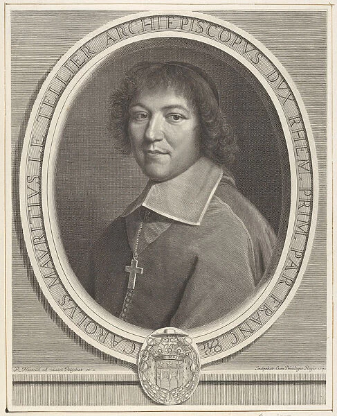 Charles-Maurice le Tellier, 1671. Creator: Robert Nanteuil