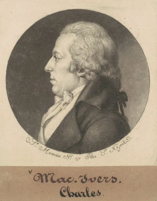 Framed Print : Charles McEvers, 1798. Creator: Charles Balthazar Julien Fevret de Saint-Memin Framed Print : Charles McEvers, 1798. Creator: Charles Balthazar Julien Fevret de Saint-Memin