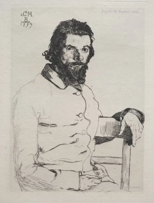 Framed Print : Charles Meryon, 1884. Creator: Felix Bracquemond (French, 1833-1914); Gazette Framed Print : Charles Meryon, 1884. Creator: Felix Bracquemond (French, 1833-1914); Gazette