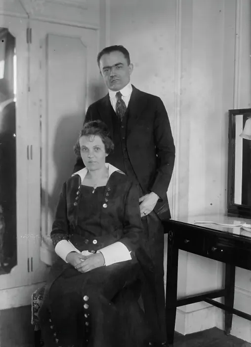 Framed Print : Charles Pergler & wife Ella Maria Strunc Pergler, between c1915 and c1920. Creator: Bain News Service Framed Print : Charles Pergler & wife Ella Maria Strunc Pergler, between c1915 and c1920. Creator: Bain News Service