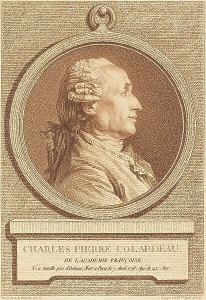 Charles Pierre Colardeau, 1777. Creator: Therèse Éléonore Lingée