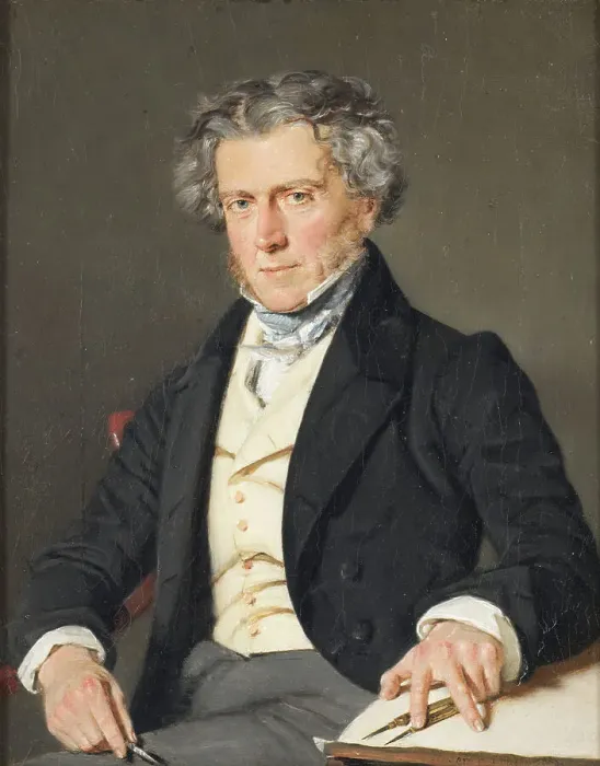 Framed Print : Charles Robert Cocquerell (1788-1863), architect, 1838. Creator: Christian Albrecht Jensen Framed Print : Charles Robert Cocquerell (1788-1863), architect, 1838. Creator: Christian Albrecht Jensen