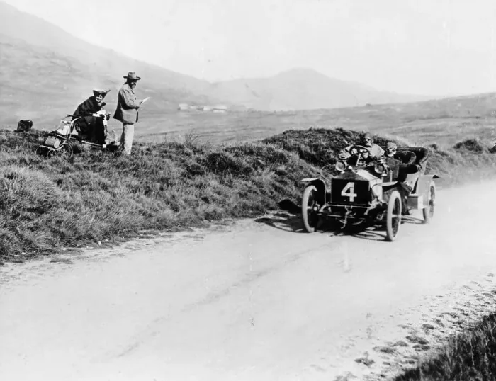 Framed Print : Charles Rolls on the way to winning the Isle of Man TT race in a 20 hp Rolls-Royce, 1906 Framed Print : Charles Rolls on the way to winning the Isle of Man TT race in a 20 hp Rolls-Royce, 1906