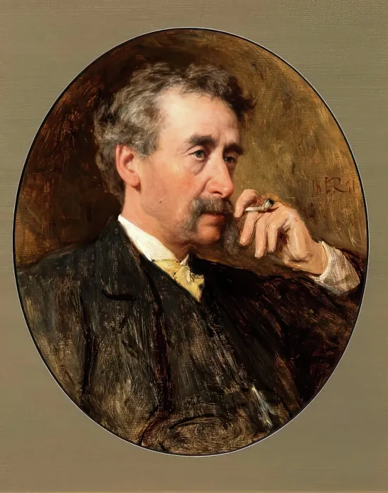 Framed Print : Charles S. Keene, 1881. Creator: George Reid Framed Print : Charles S. Keene, 1881. Creator: George Reid