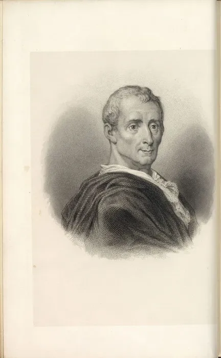 Framed Print : Charles de Secondat, Baron de Montesquieu (1689-1755). Artist: Anonymous